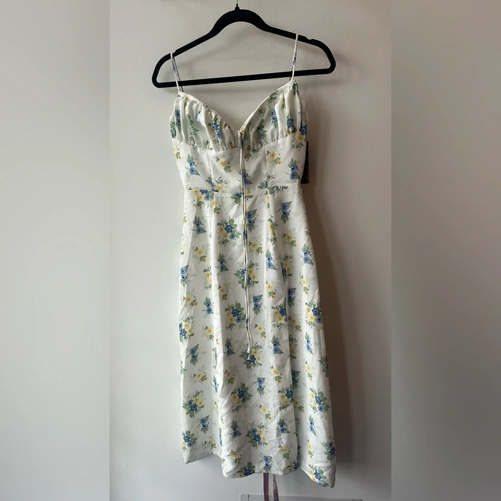 510. 🆕 House of CB Carina Floral Midi Dress 15” P2P, Size S - Picture 13 of 13